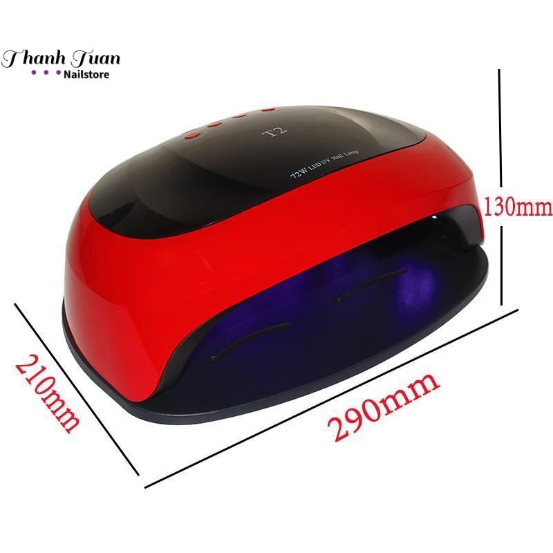 Máy hơ T2 chính hãng - 72W có sẵn 2 màu trắng và đỏ - Phụ kiện đồ nail