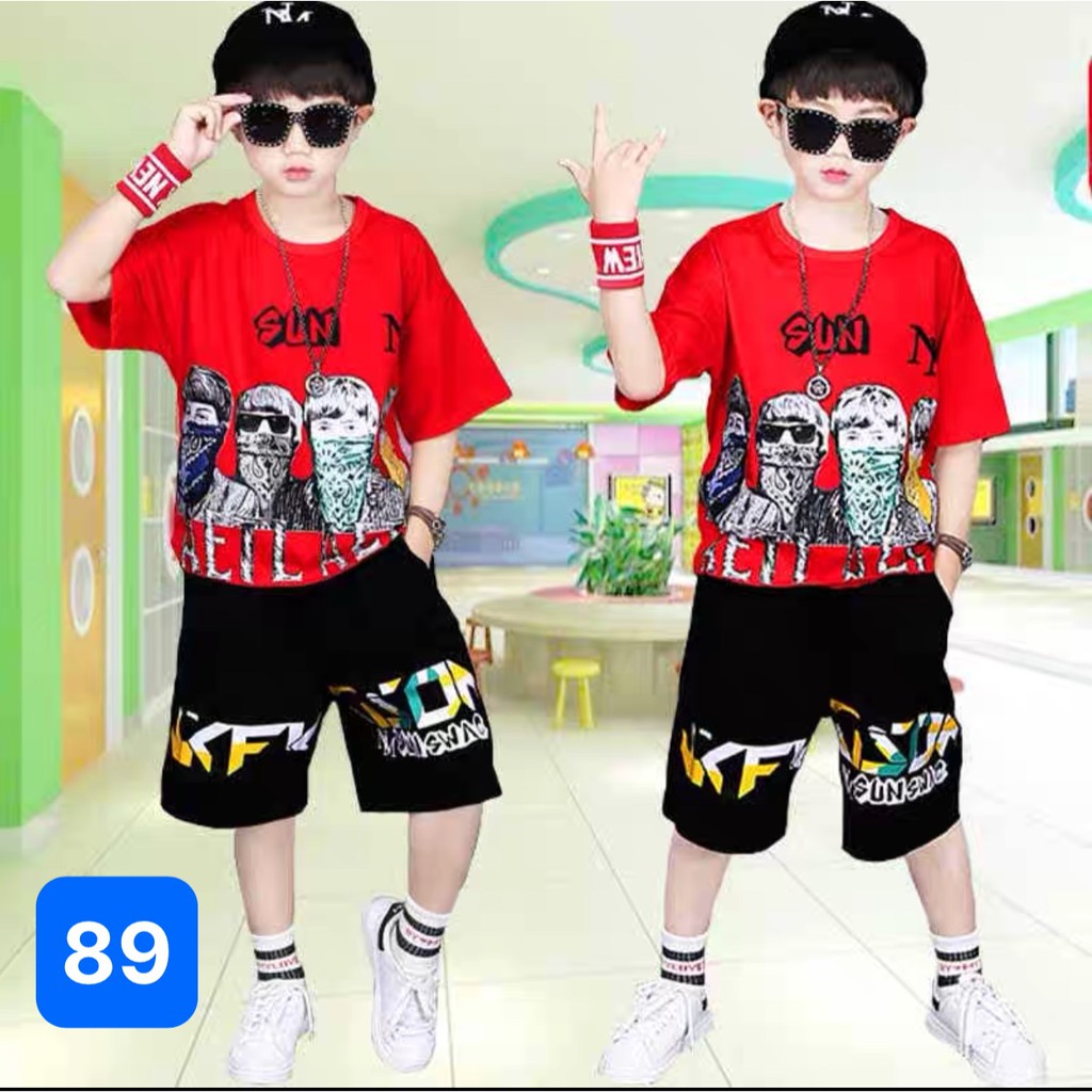 Sảm phẩm Bộ hè hip hop bé trai- bộ hè Cực Chất Cực Đẹp Mã 88-89 Chất Lượng Tốt