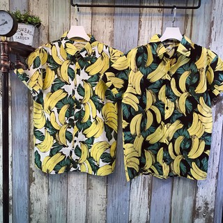 áo chuối nền đen 4M 2L 3XL