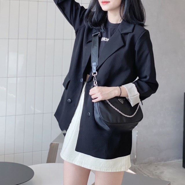 [ Mã FADIRECT20 giảm 20K đơn 150K] Áo blazer 2 lớp ♥️ Áo blazer nữ Hàn Quốc 2 lớp, áo khoác blazer NhimShop BZ02