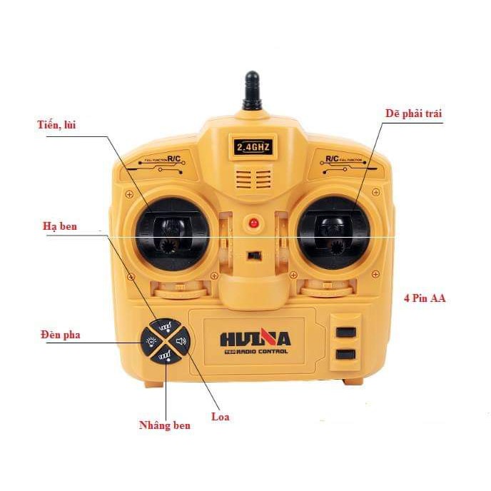XE BEN ĐIỀU KHIỂN TỪ XA SIÊU MẠNH HUINA 573 PHIÊN BẢN 2024