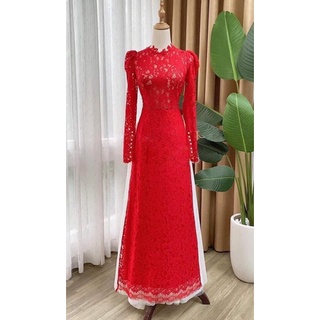Áo dài ren thiết kế