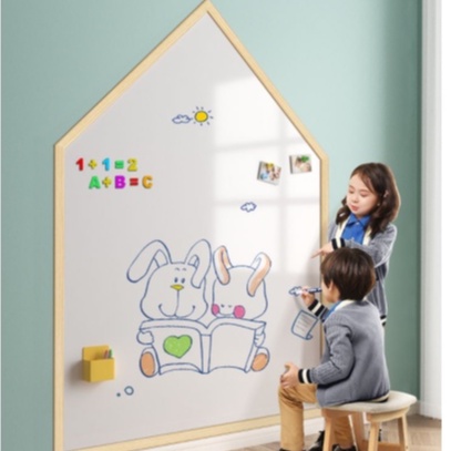 [Hàng mới về] Bảng dán tường viết- Decal Bảng cuộn dán tường hình Ngôi nhà nhỏ cho bé thỏa sức Trổ tài hội họa