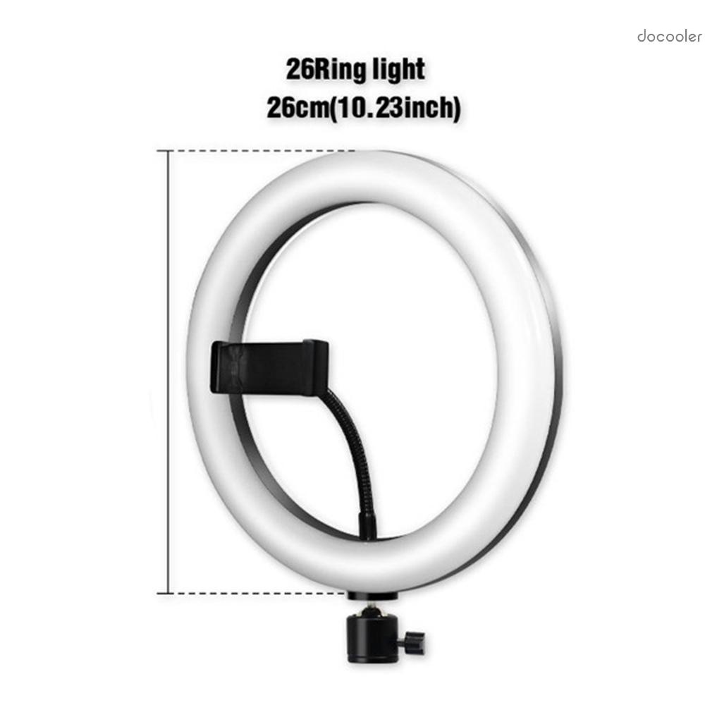 Vòng Đèn Led Rgb 10inch / 26cm 3500k-6500k Kèm Giá Đỡ Điện Thoại 55cm | BigBuy360 - bigbuy360.vn