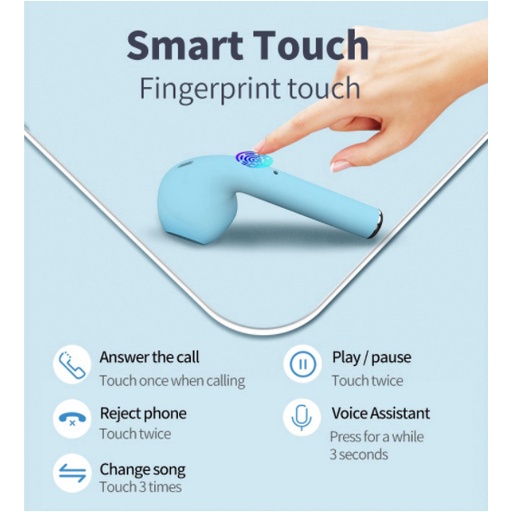 Tai Nghe Nhét Tai bluetooth Không Dây mini Thông Minh i12 Chất Lượng Cao