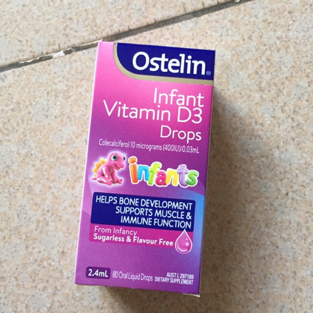 Ostelin D3 Ostelin Infant Vitamin D3 Drops 2.4ml từ sơ sinh - 12 tuổi | Thế Giới Skin Care