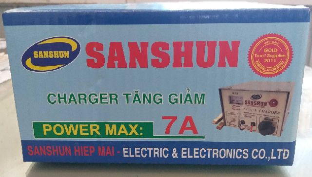 Máy Sạc bình ắc quy 12V sanshun 7A