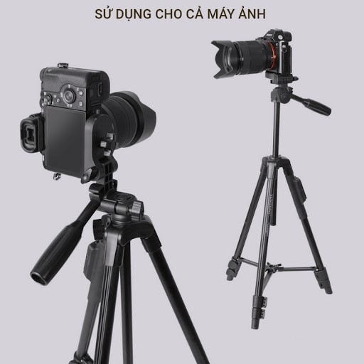 Tripod của YUNTENG VCT 5208 tặng remost, tặng túi du lịch, chiều cao tối đa 134cm, thân gây cứng cáp | BigBuy360 - bigbuy360.vn