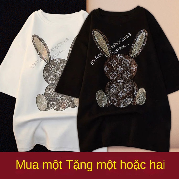 1/ 2 Áo thun tay ngắn dáng rộng thời trang cá tính