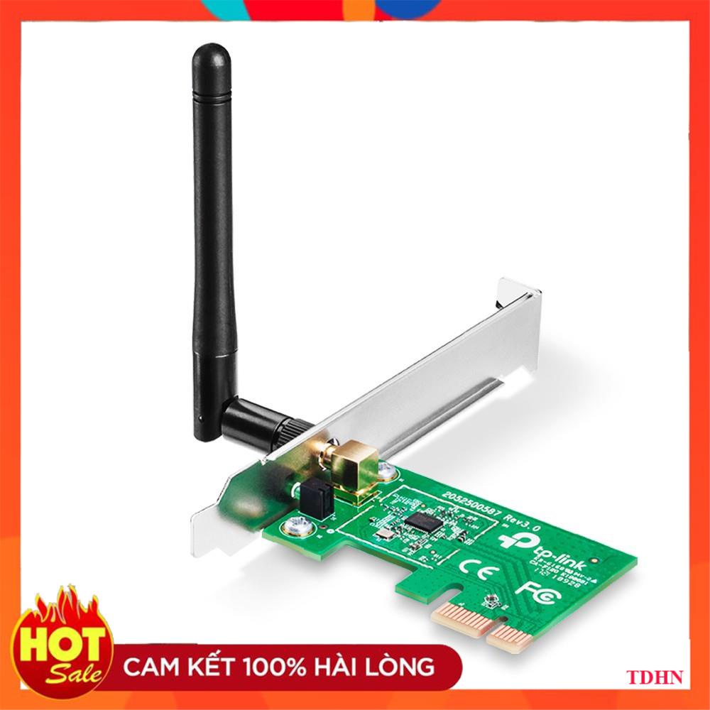 TP-Link Card mạng PCI Express Wifi Băng tần kép Chuẩn N 150Mbps Kết nối bảo mật cao- TL-WN781ND-Hãng phân phối chính thứ