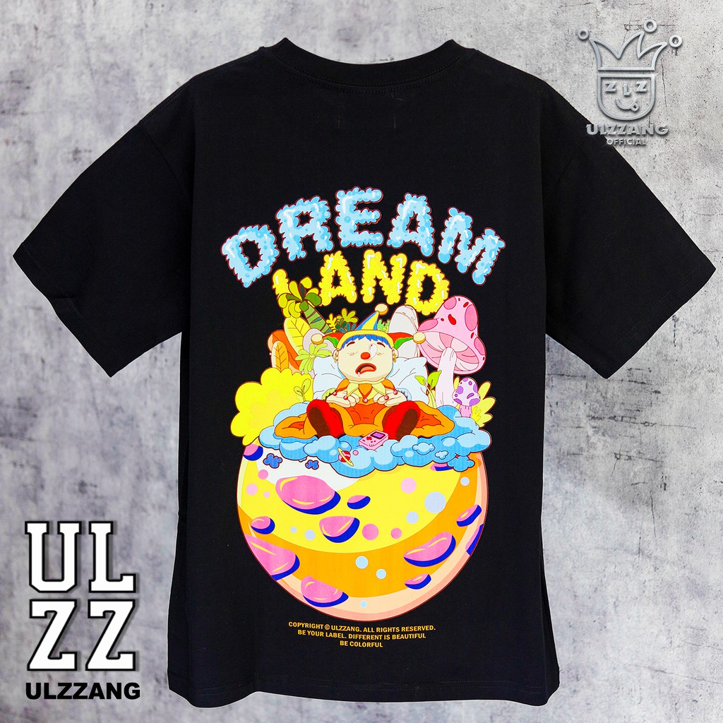 Áo thun local brand ULZZ ulzzang dáng unisex tay lỡ dream land U-26