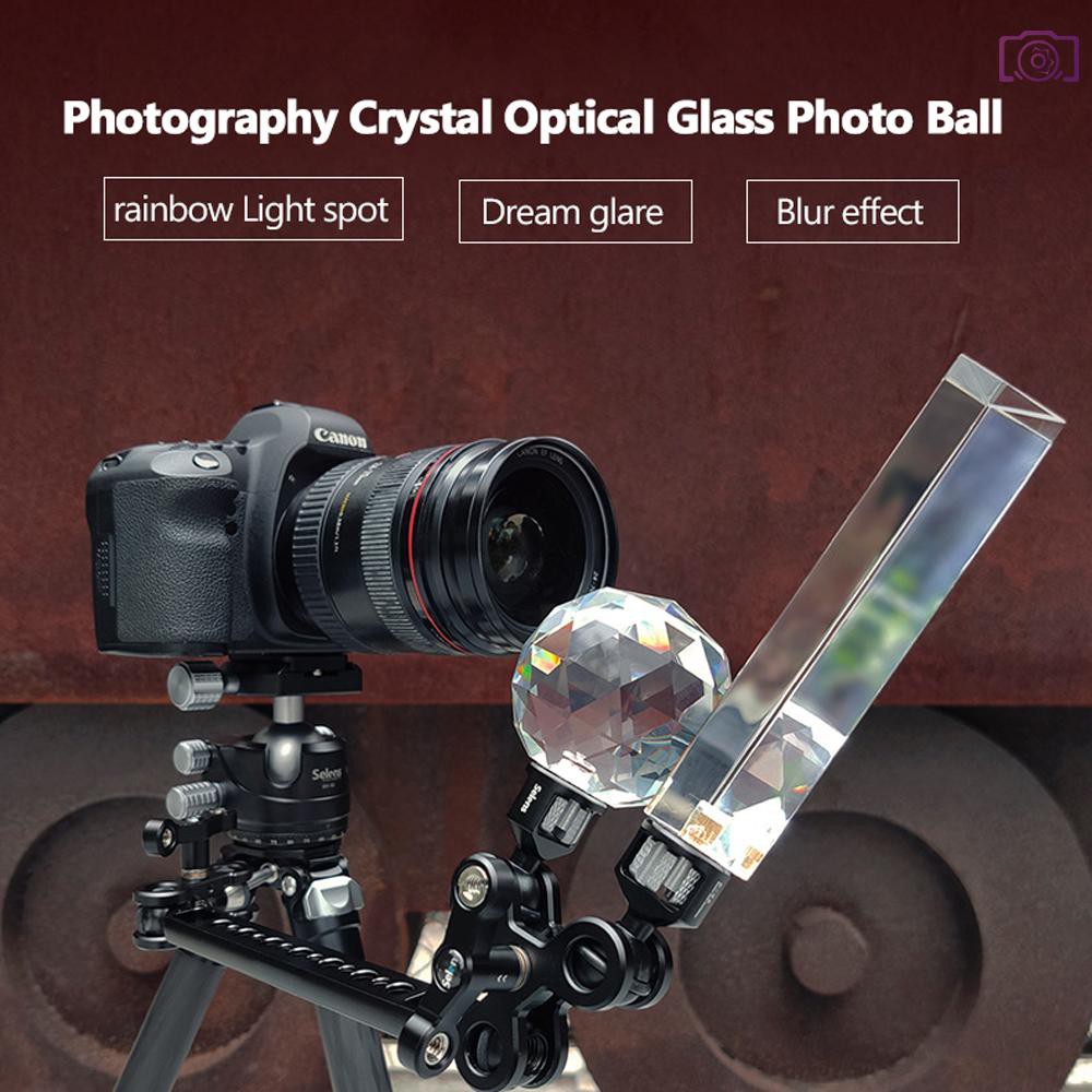 Bóng pha lê quang ảnh tạo hiệu ứng phát sáng với ốc vít 1/4 làm phụ kiện chụp ảnh