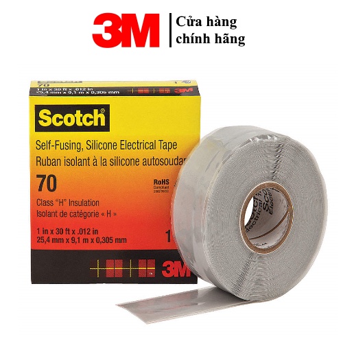 Băng keo tự kết dính chịu nhiệt 3M scotch 70