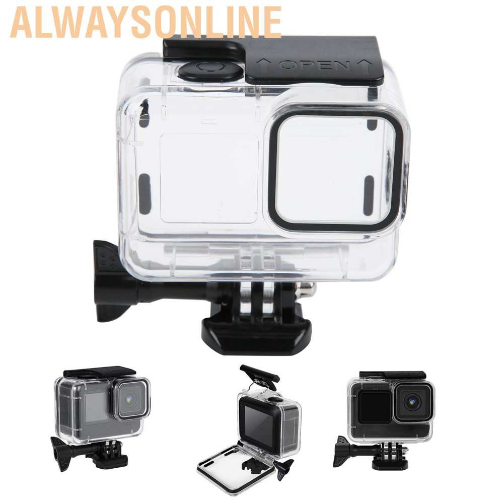 Alwaysonline Camera Waterproof Diving Case Underwater 40M Depth Housing Shell for GoPro hero9 Black