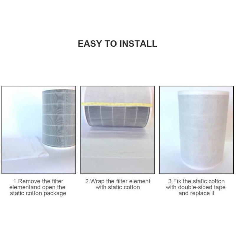4 Tấm lọc cotton 28inch X 12inch Pm2.5 cho máy lọc không khí Philips Xiaomi Mi