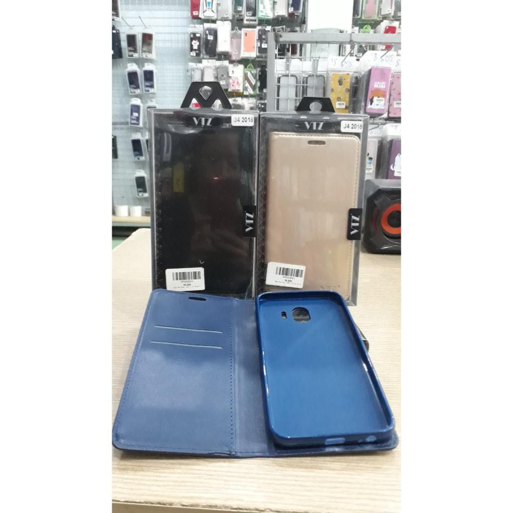 Bao da Samsung Galaxy J8 , J4 plus nắp gập da mịn O+ chính hãng