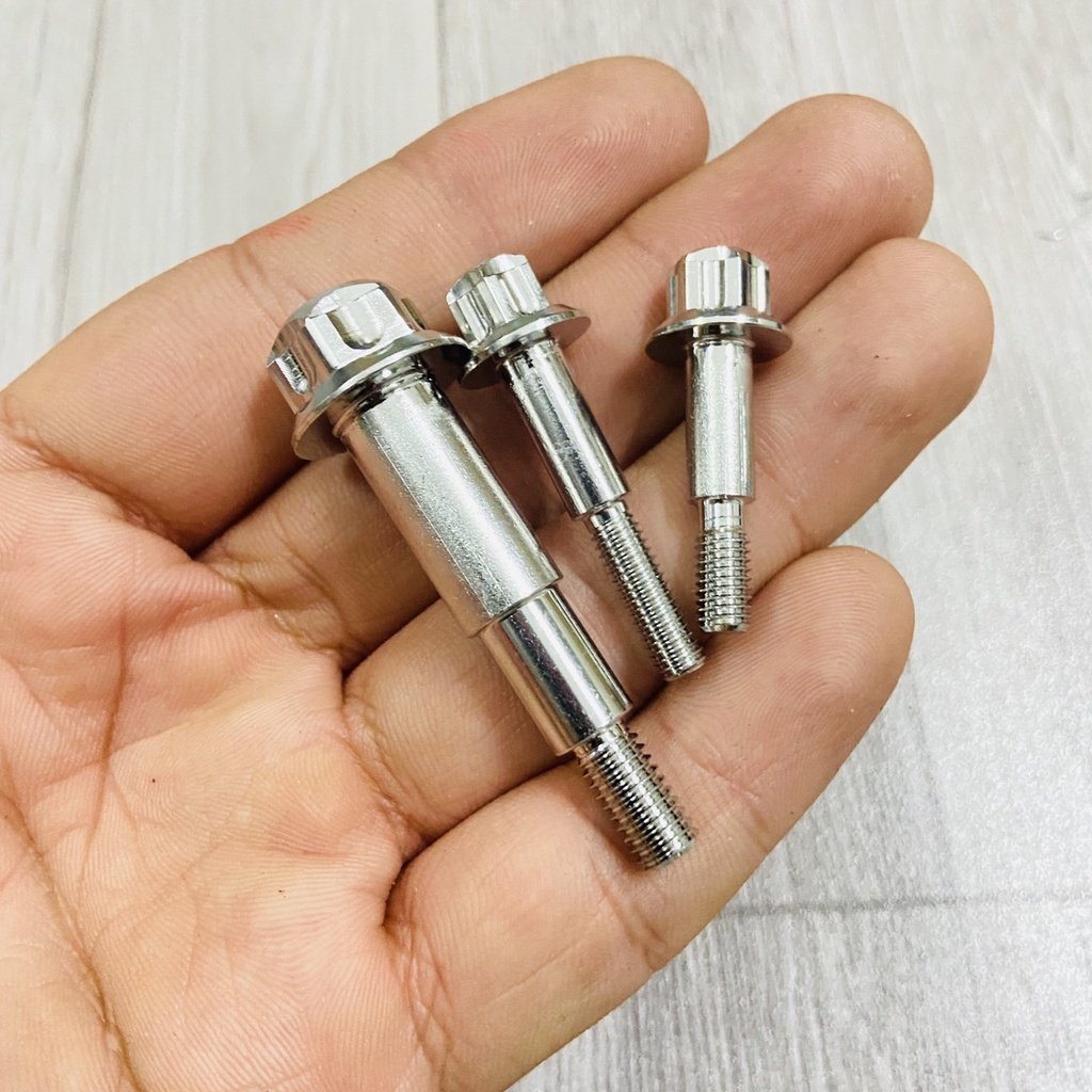 (CHUYÊN ỐC KIỂU XE MÁY) BỘ 03 ỐC SALAYA GẮN CỐT TAY THẮNG XE VARIO, HONDA VARIO SIÊU SÁNG BÓNG