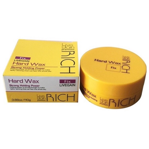 Sáp tạo kiểu tóc nam cứng Hard Wax Fix Livegain Rich ( Hàn Quốc) 110g