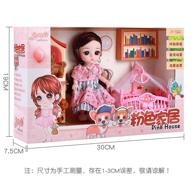 Geyi Bộ Đồ Chơi Búp Bê Barbie 17cm