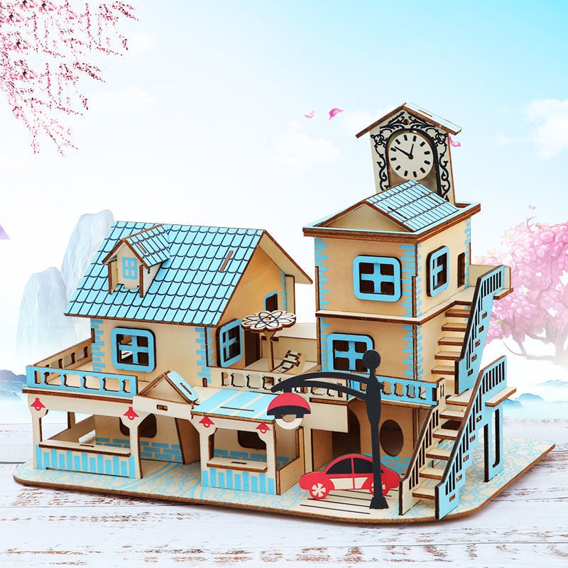 Đồ chơi lắp ráp 3D gô Birkeetoys mô hình Love of the Aegean Sea