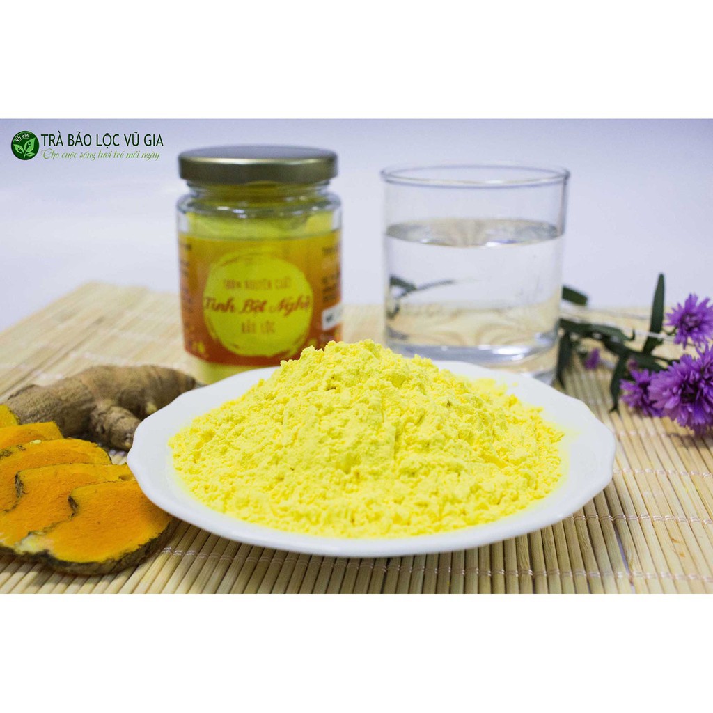 Tinh Bột Nghệ Viên Nguyên Chất VG Farm 100g + Tặng Bộ Đắp Mặt - Đã được kiểm nghiệm y tế