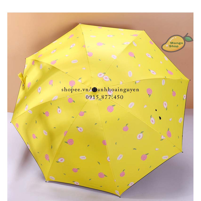 Ô dù chống tia UV hình quả đào đáng yêu