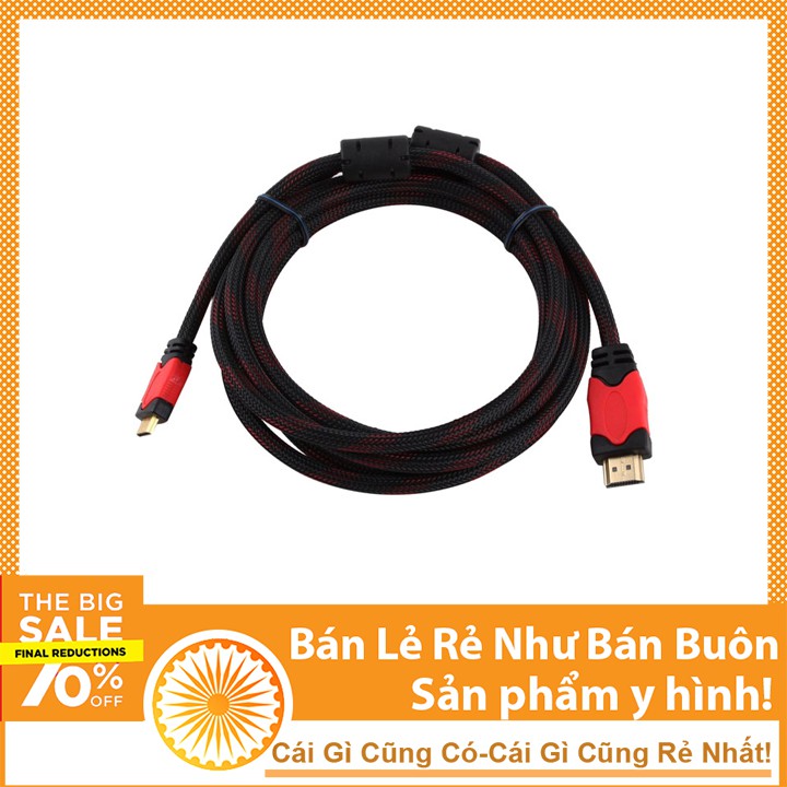 Dây Cáp HDMI - HDMI 1,5m Bọc Dù Chống Đứt Giá Rẻ