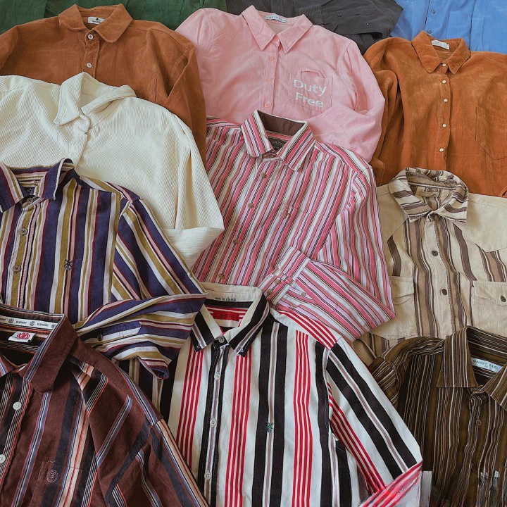 Áo Sơ Mi Nam Nữ 2Hand, Áo Sơ Mi Unisex Hàn Quốc Secondhand  Form Rộng Chất Vải Cao Cấp - Mẫu 2