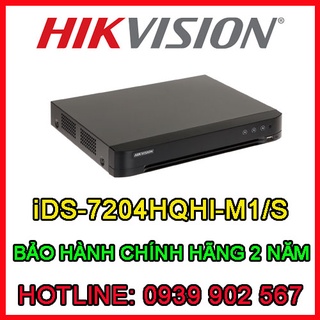 Đầu ghi hình Hybrid TVI-IP 4 kênh TURBO 5.0 HIKVISION iDS-7204HQHI-M1/S