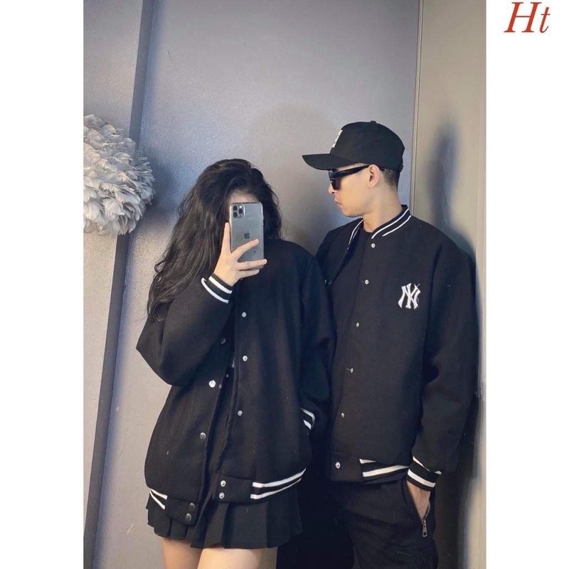 Áo bomber YN đen 2 chất H2A586