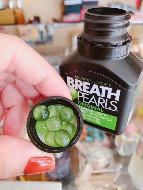 Kẹo ngậm thơm miệng Breath pearls 50 viên (Đủ bill)