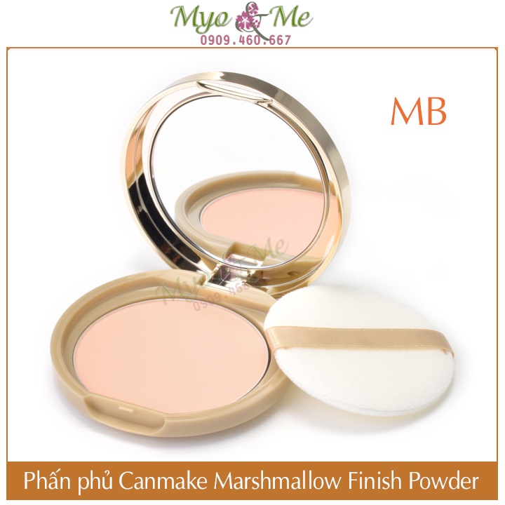 Phấn phủ Canmake Marshmallow Finish Powder Nhật Bản chống nắng, kiềm dầu - 10g