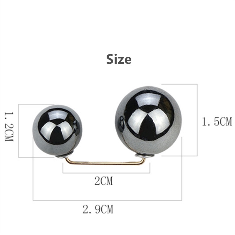 Bộ 3 Ghim Cài Quần Áo Đính Ngọc Trai Chống Chói