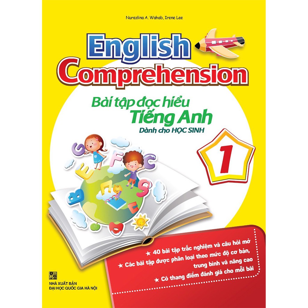 Sách: Combo English Comprehension – Bài Tập Đọc Hiểu Tiếng Anh Dành Cho Học Sinh (Lẻ 6 Cuốn)