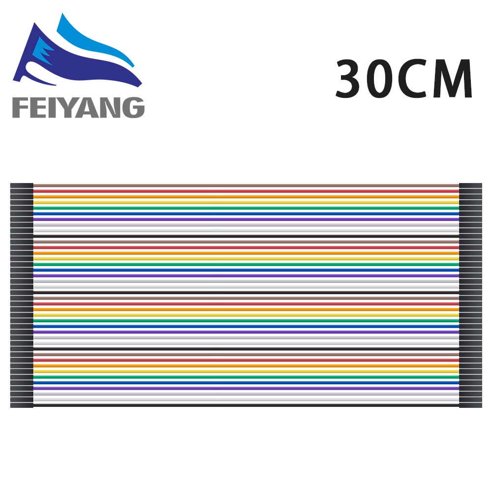 40 cáp cầu vồng dài 10cm 20cm 30cm dùng cho làm thí nghiệm