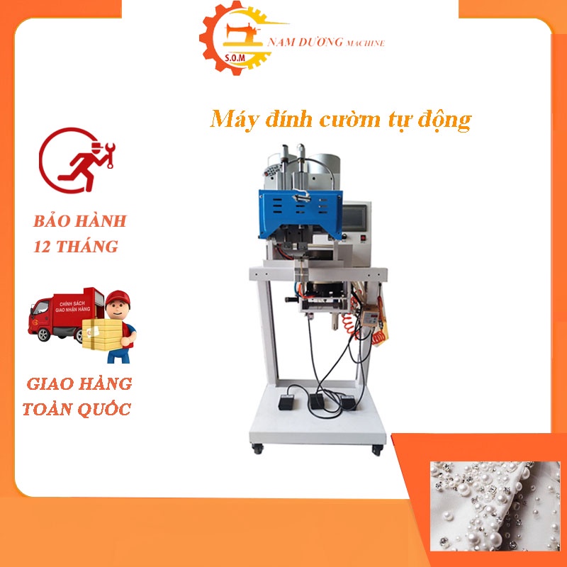 Máy đính hạt cườm tự động &gt; máy ngành may