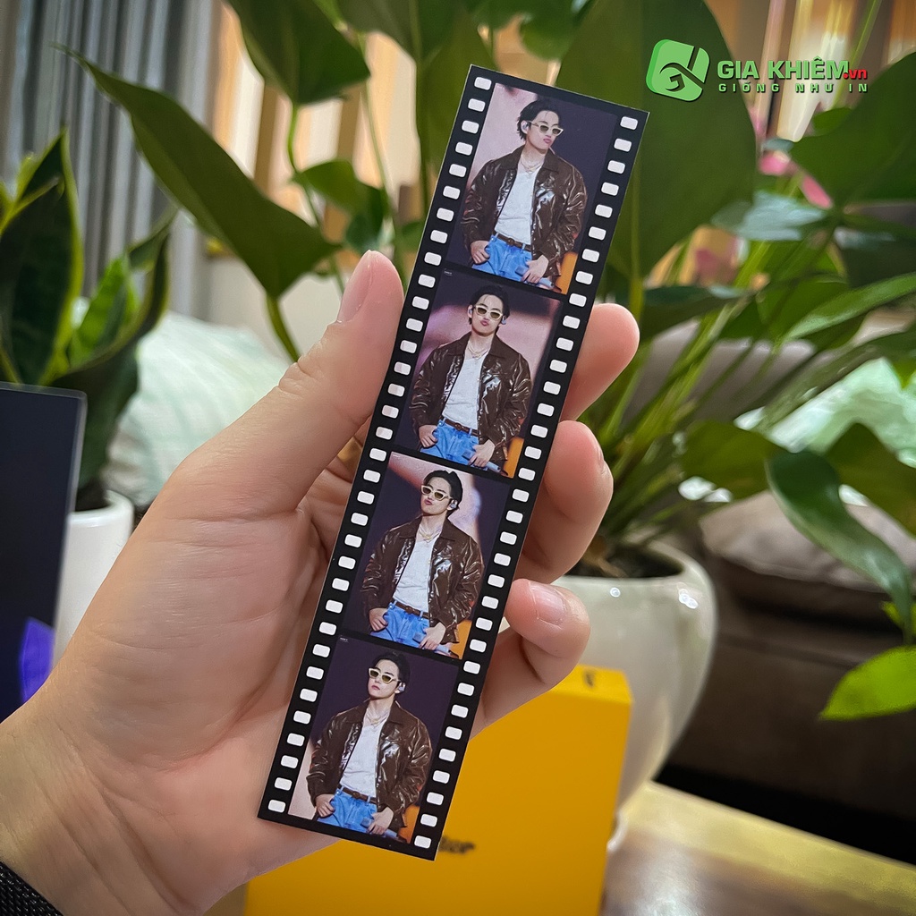 in ảnh FilmTrip tuỳ chọn theo yêu cầu size 15x3.5cm