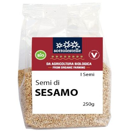 Hạt mè hữu cơ đã bóc vỏ Sotto 250g Organic Sesame