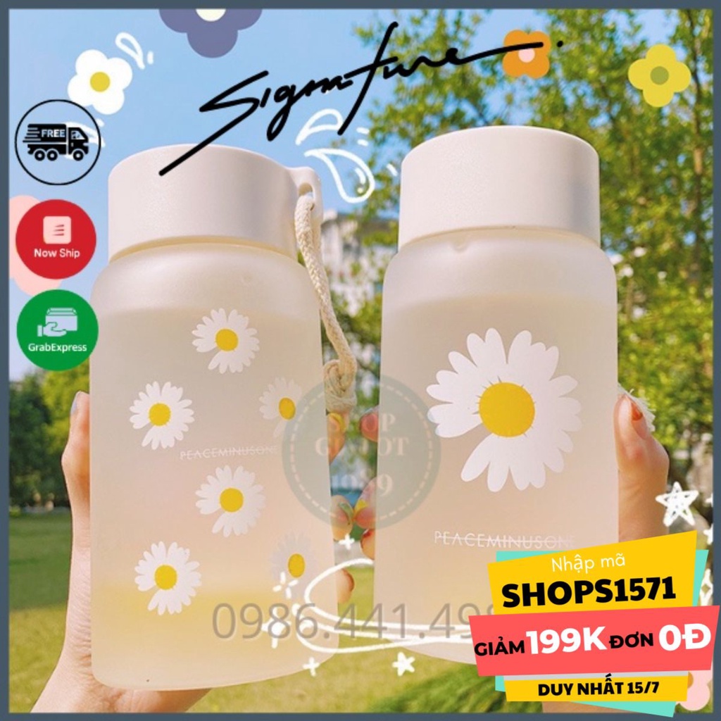 🍓 Bình Nước Hoa Cúc Thủy Tinh Hàn Quốc 2021 Cao Cấp, Chịu Nhiệt Tốt, Dày, Khó Vỡ - Shopgiatot1989