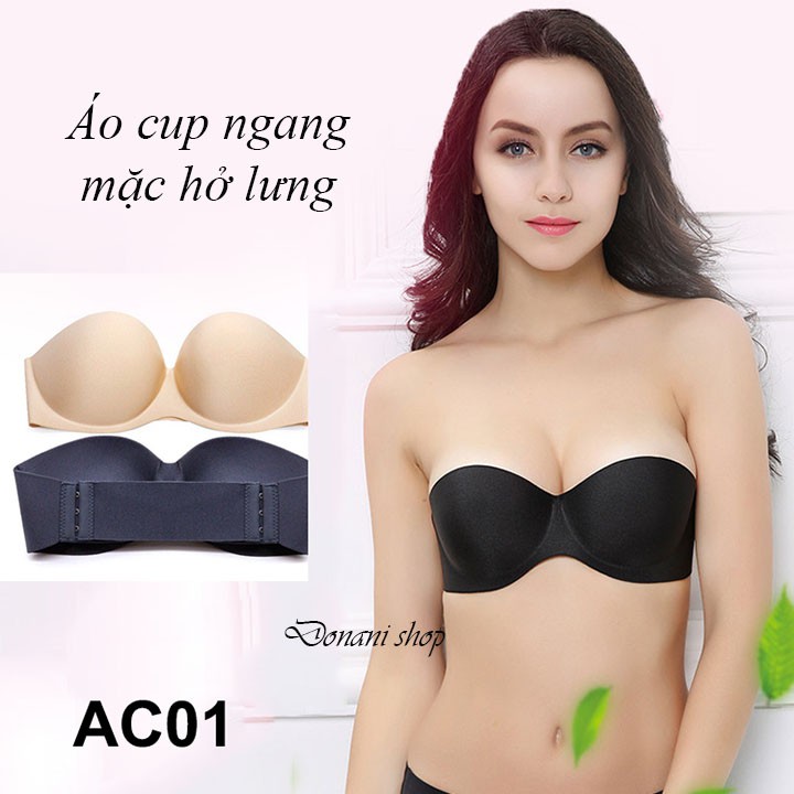Áo lót su đúc quây ngang nâng ngực,có gọng,nâng đẩy tạo khe tự nhiên,chống tụt tuyệt đối,mặc đầm hở lưng hở vai cao cấp.