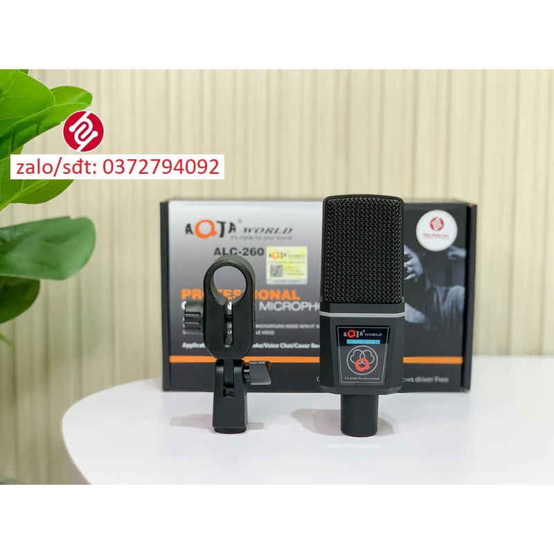 Micro Thu Âm AQTA ALC-260 – Micro thu âm bắt mic cực xa, không dính tạp âm