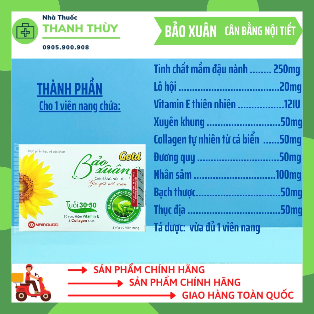 Bảo Xuân Gold Và Bảo Xuân Tím 50+   Giúp Cân Bằng Nội Tiết Tố Nữ