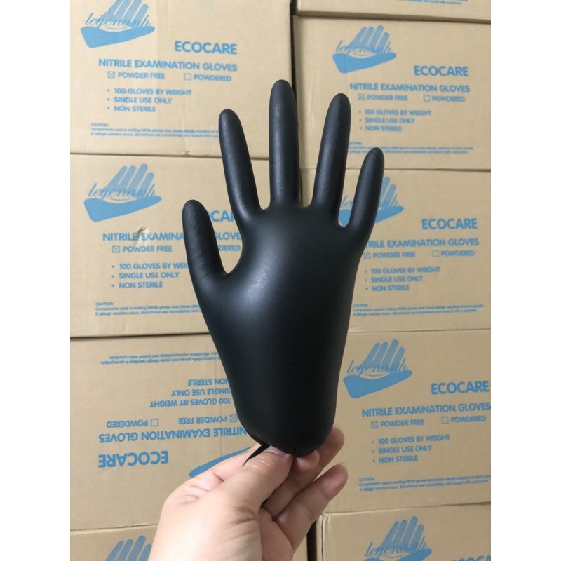 (LOẠI TỐT)Găng tay y tế KHÔNG BỘT màu ĐEN (50pcs) | BigBuy360 - bigbuy360.vn