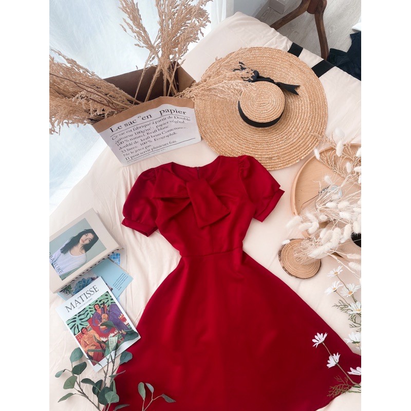 ĐẦM ĐỎ NƠ LỆCH MIDI