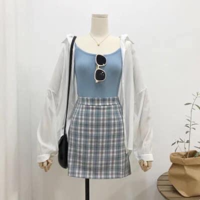 Chân váy ngắn chữ A nhiều màu ulzzang