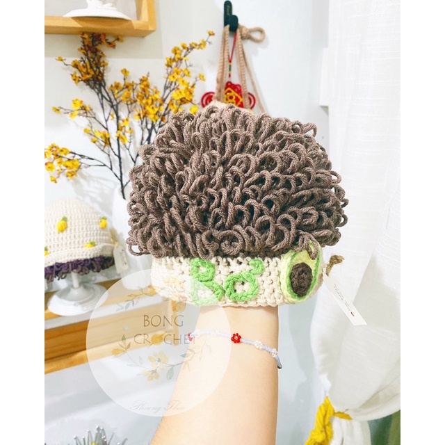 Mũ len tóc xoăn cho bé trai 🧸🧸 [crochet] 🧵