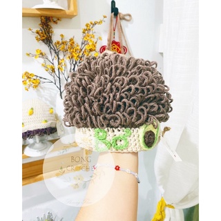 Mũ len tóc xoăn cho bé trai 🧸🧸 🧵