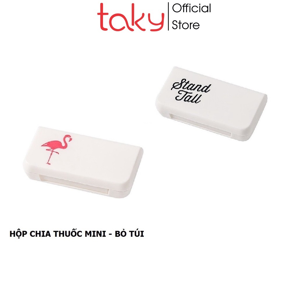 Hộp Đựng Thuốc Mini - Taky, Dùng Hàng Ngày, Tiện Dụng, An Toàn, Nhỏ Gọn Mang Theo Túi Quần Và Túi Xách - 7122