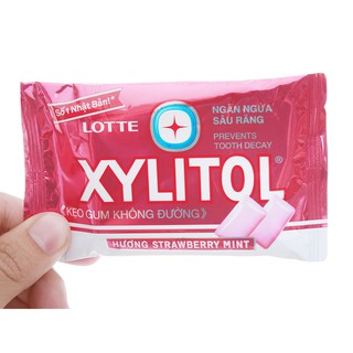 Kẹo Cao Su Xylitol Strawberry Mint 11.6g