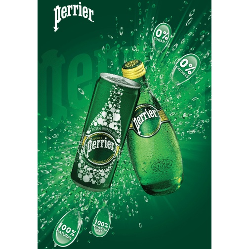 NƯỚC GIẢI KHÁT SẢN XUẤT TỪ NƯỚC KHOÁNG PERRIER HƯƠNG CHANH XANH (LON) 250ml